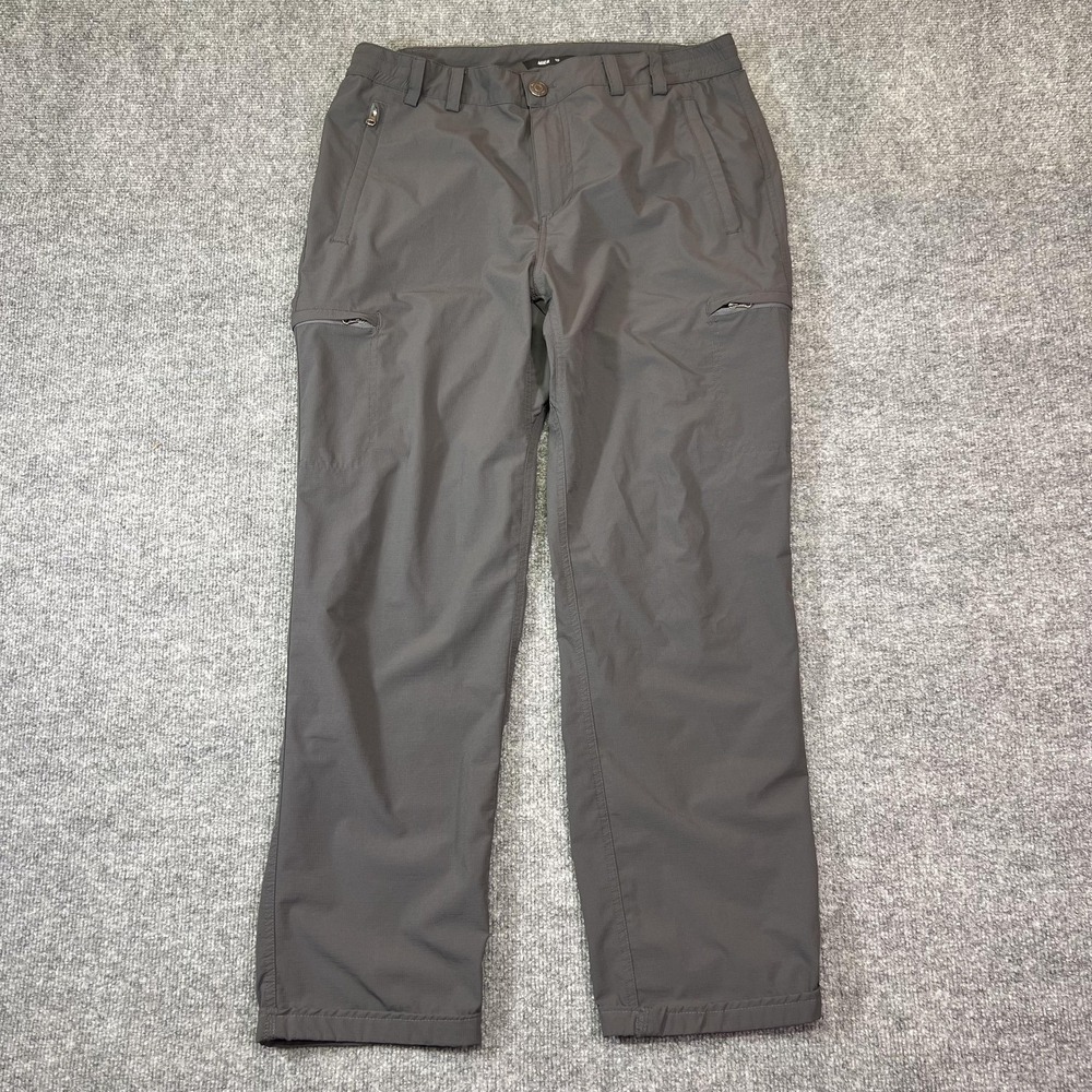 MIER Pants Womens 10 Gray Hiking Straight Leg Zip Pockets Stretch Outdoor